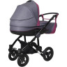Коляска детская одноместная 2 в 1 SIGER Adelante, т.серый/фиолетовый KLS0018